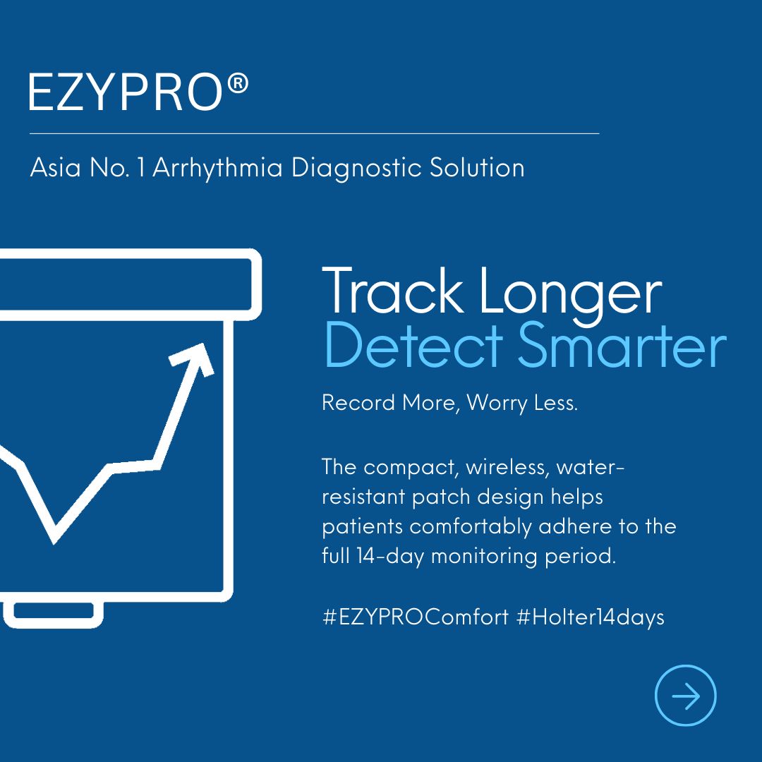 EZYPRO 14-Day Holter: Long-Term ECG Monitoring Without the Discomfort