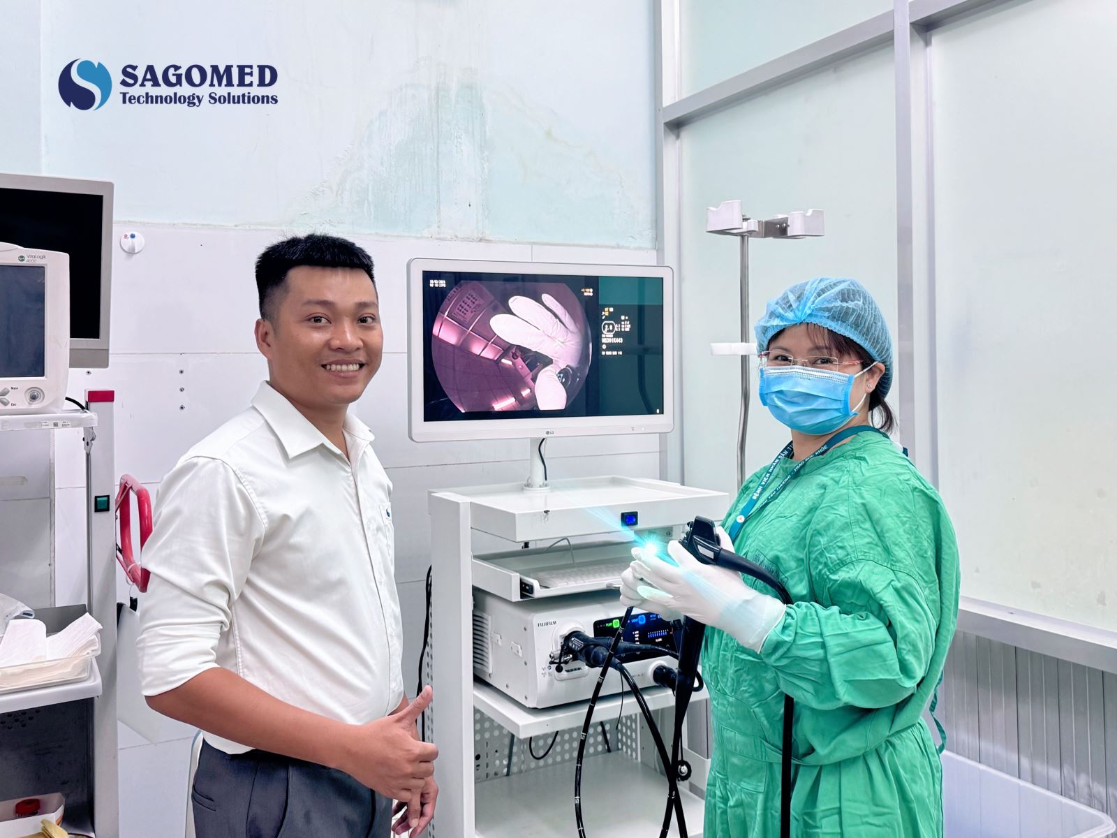SAGOMED Bàn Giao Hệ Thống Nội Soi Cho Bệnh Viện Nhân Dân 115