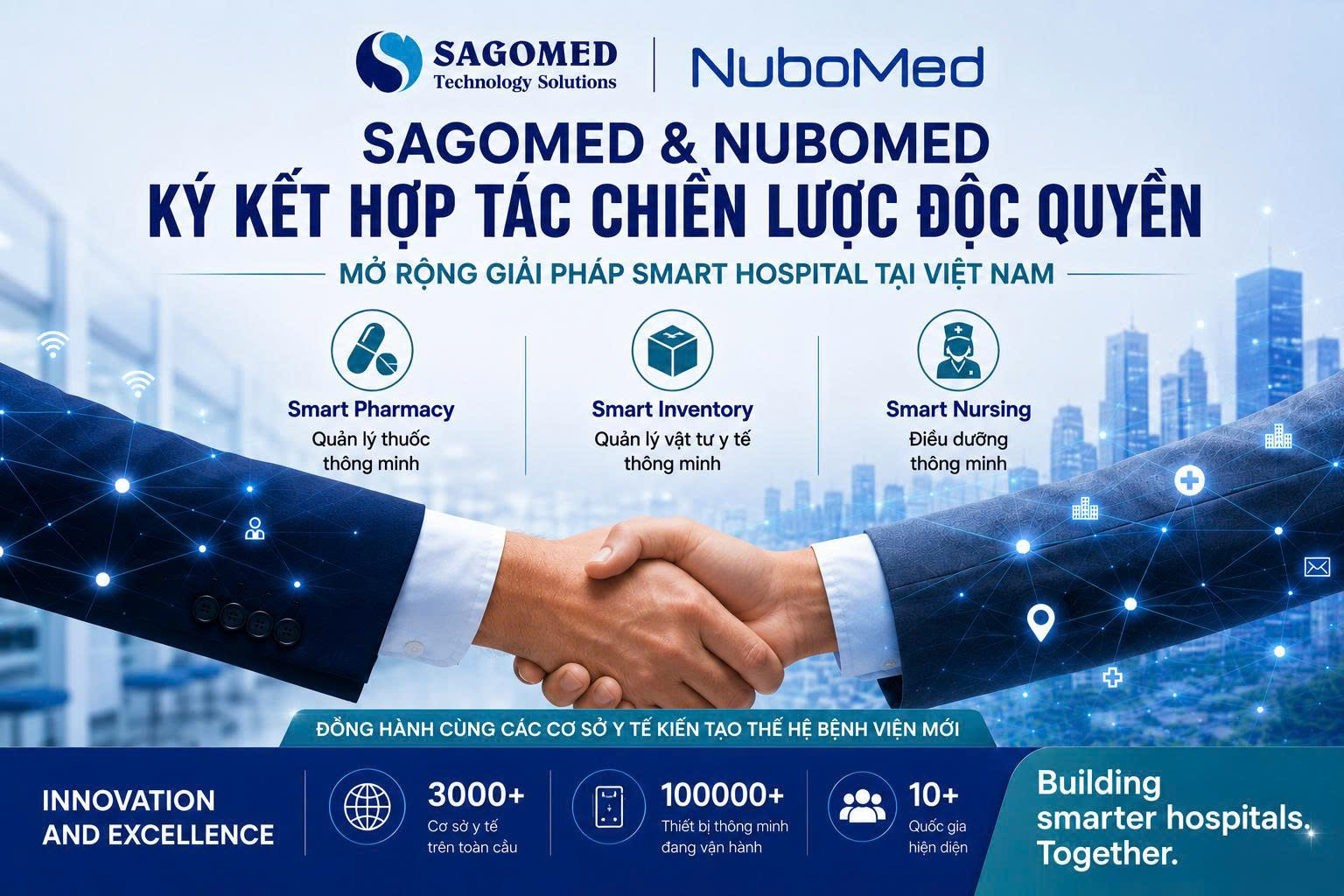 SAGOMED và NuboMed hợp tác chiến lược, phát triển giải pháp Smart Hospital tại Việt Nam