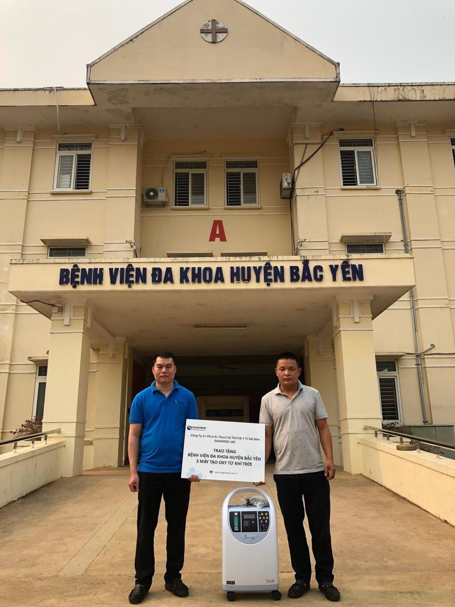 Chương trình tặng các máy tạo oxy từ khí trời của Hãng Scaleo Medical - Pháp cho các Bệnh viện tại tỉnh Sơn La